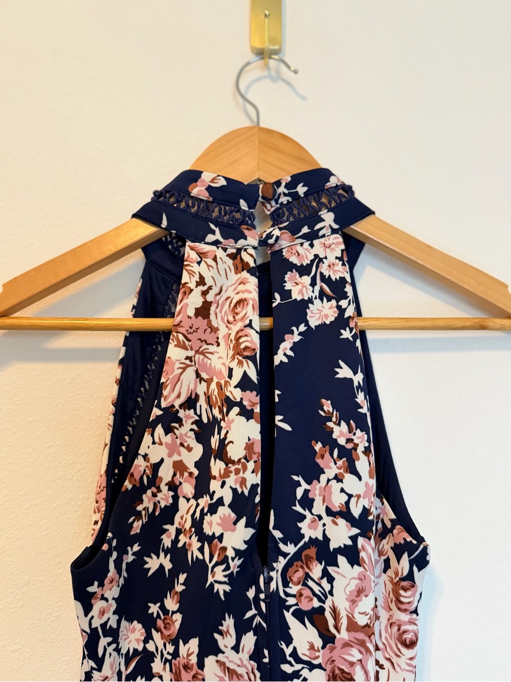 B. Darlin Floral Mock Neck Fit & Flare Dress Size 3/4 - Picture 6 of 10